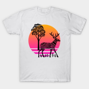 Stag at sunset T-Shirt